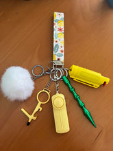 Load image into Gallery viewer, Lemons and Leaves Keychain